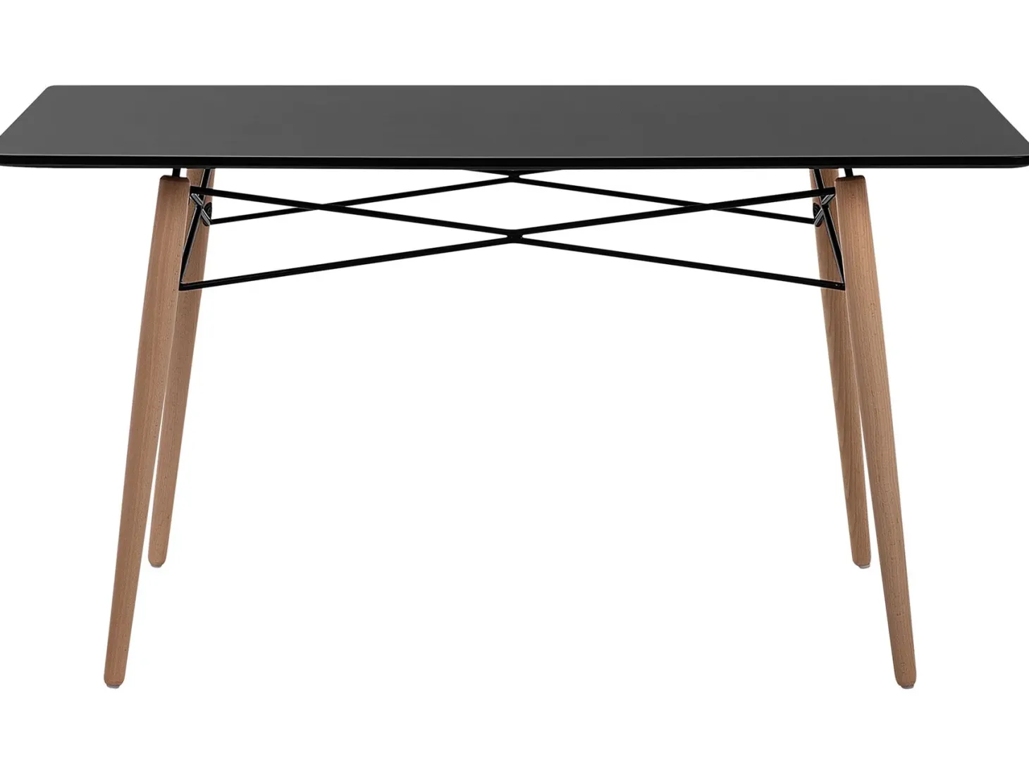 Spisebord BIONDI Sort bøg 140 cm 80 cm