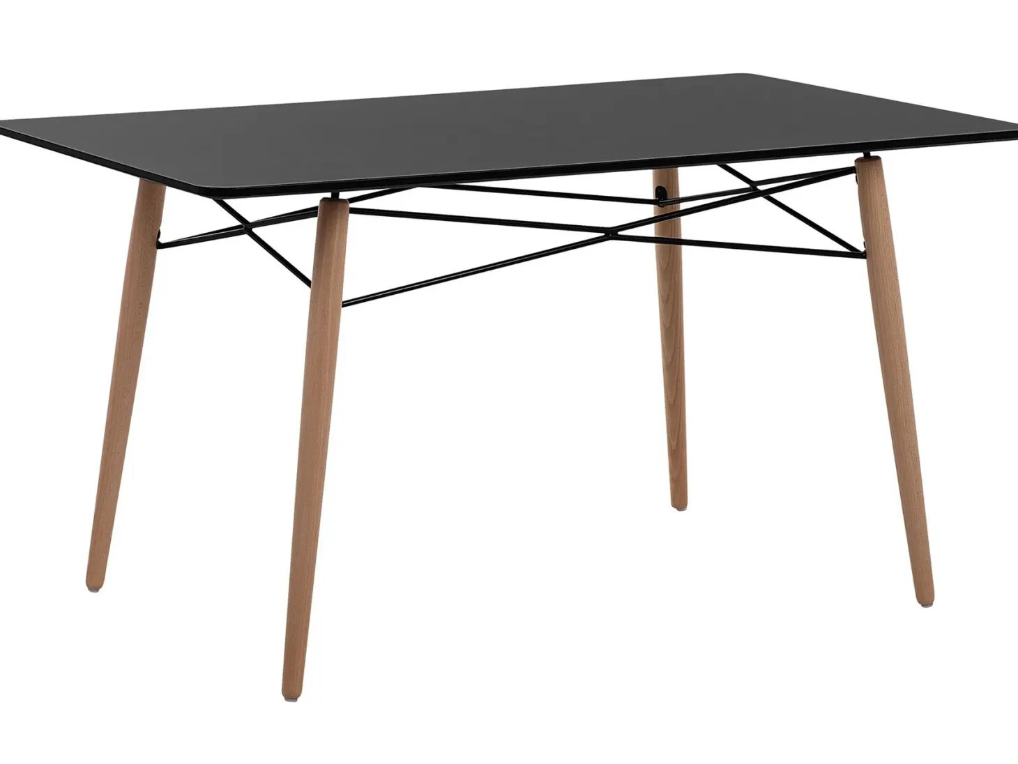 Spisebord BIONDI Sort bøg 140 cm 80 cm