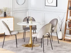 Spisebord BOCA Marmor/guld 90 cm 90 cm