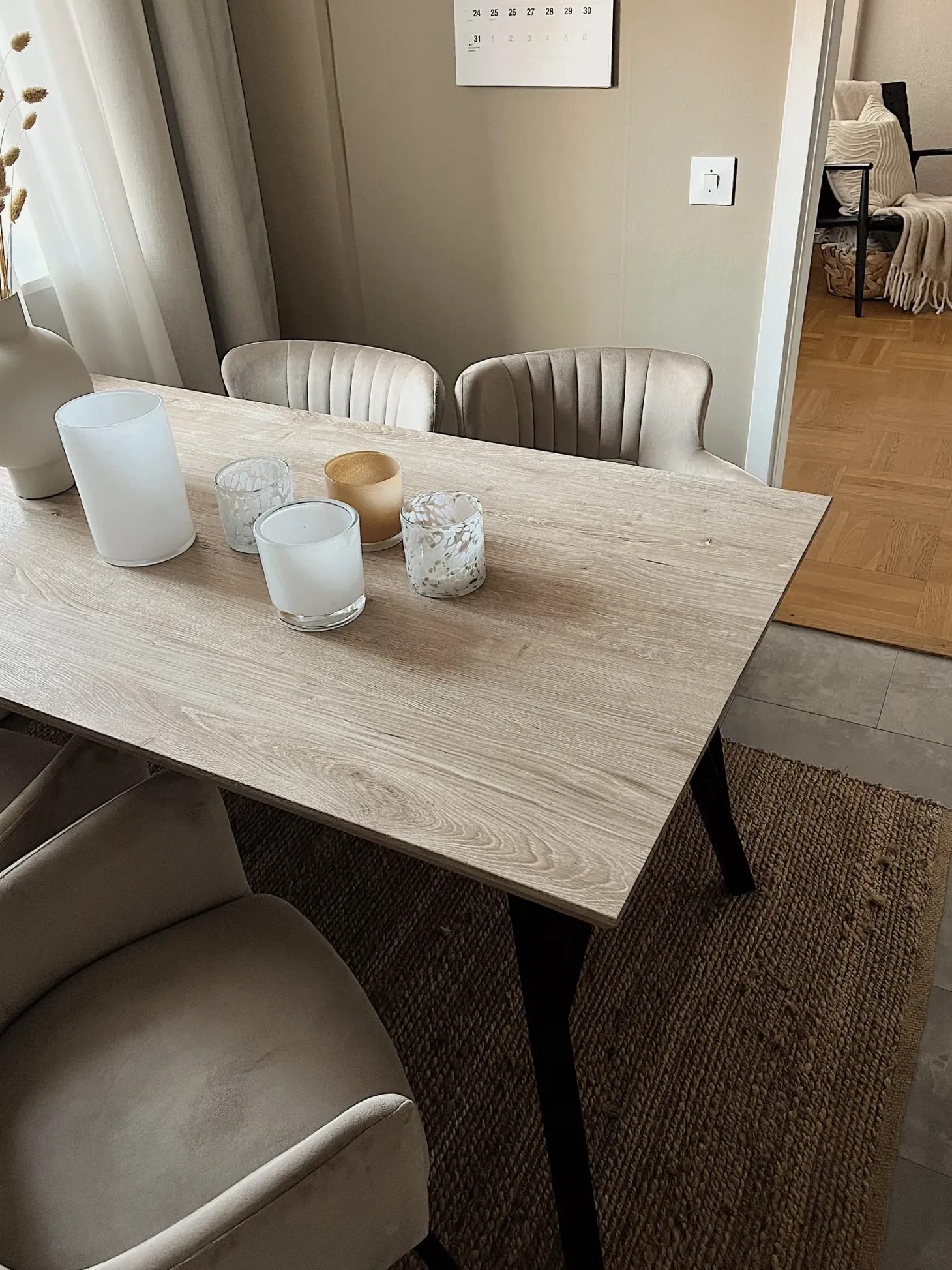 Spisebord BRAVO Lysebrun 140 cm 80 cm