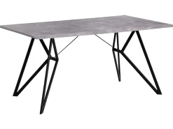 Spisebord BUSCOT Grå betoneffekt 160 cm 90 cm