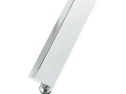 Spisebord BUTLER Sølv 110 cm 110 cm Hærdet glas
