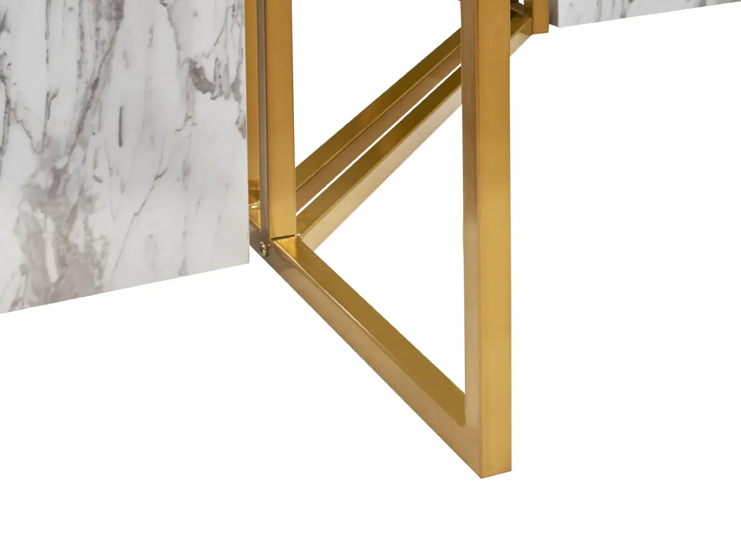 Spisebord CALCIO Hvid marmor 200 cm 100 cm