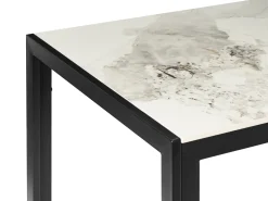 Spisebord CLARENCE Hvid marmor 120 cm 70 cm Keramik
