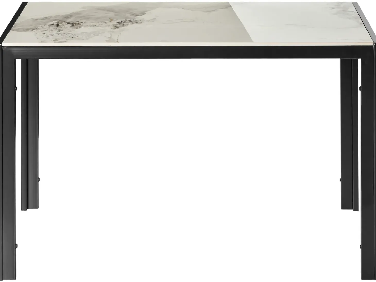 Spisebord CLARENCE Hvid marmor 120 cm 70 cm Keramik