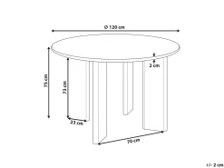 Spisebord COSMO Hvid 120 cm 120 cm