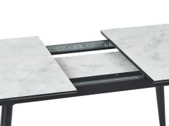 Spisebord EFTALIA Hvid marmor 120/150 cm 80 cm