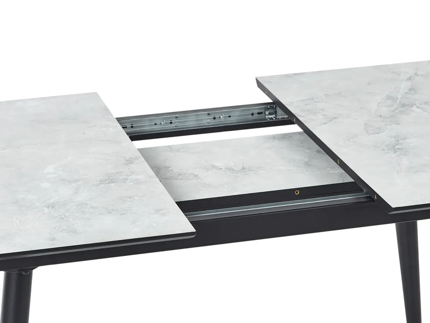 Spisebord EFTALIA Hvid marmor 120/150 cm 80 cm