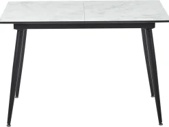Spisebord EFTALIA Hvid marmor 120/150 cm 80 cm