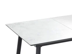 Spisebord EFTALIA Hvid marmor 120/150 cm 80 cm