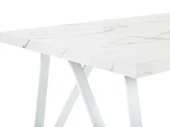 Spisebord GRIEGER Hvid marmor 160 cm 90 cm