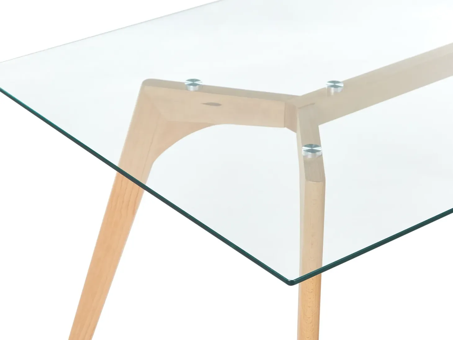 Spisebord HUDSON Transparent 180 cm 90 cm Hærdet glas