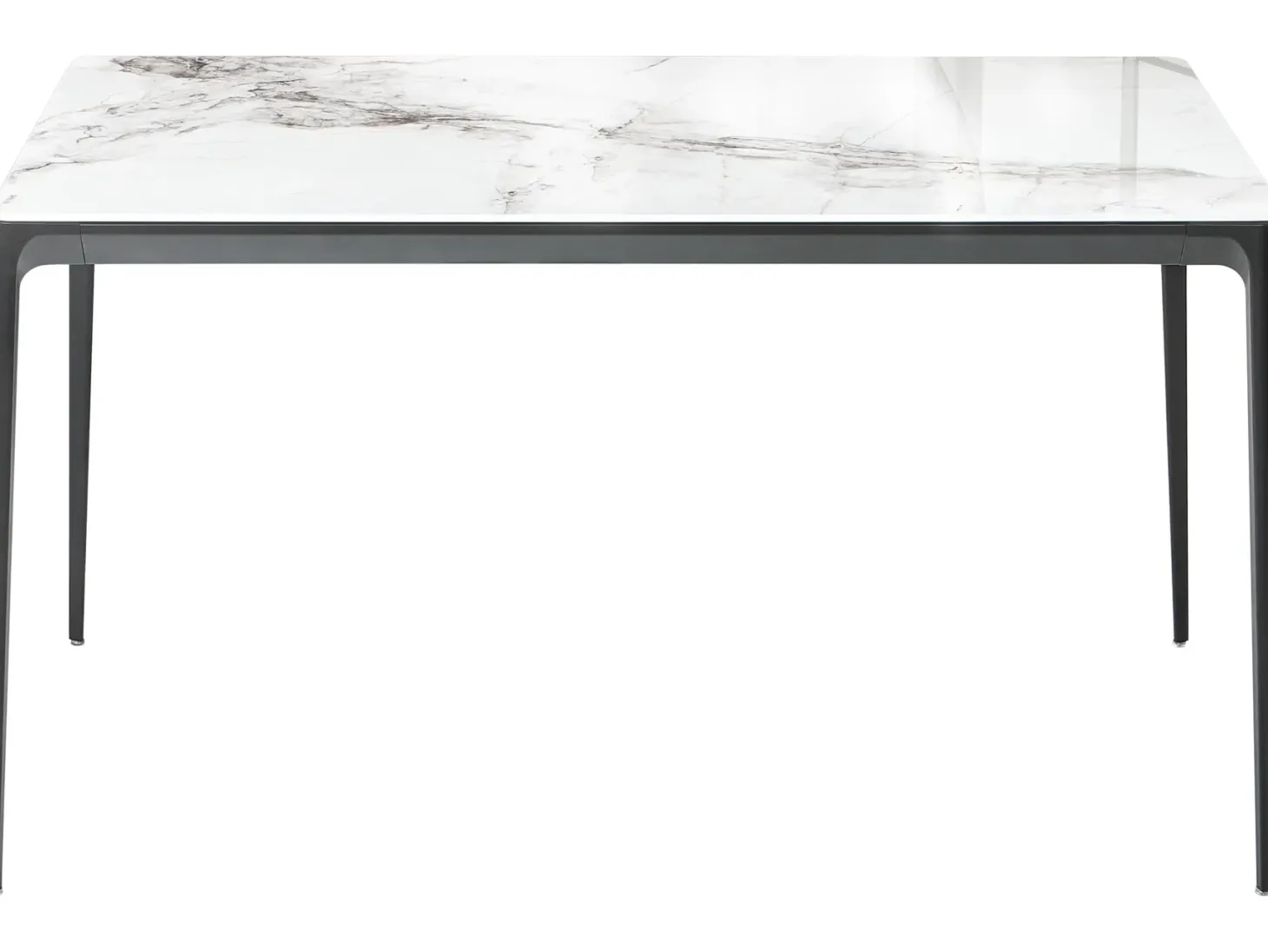 Spisebord JOLLEIN Hvid marmor 140 cm 80 cm Glas