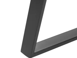 Spisebord KEBRI Sort 100 cm 100 cm Hærdet glas