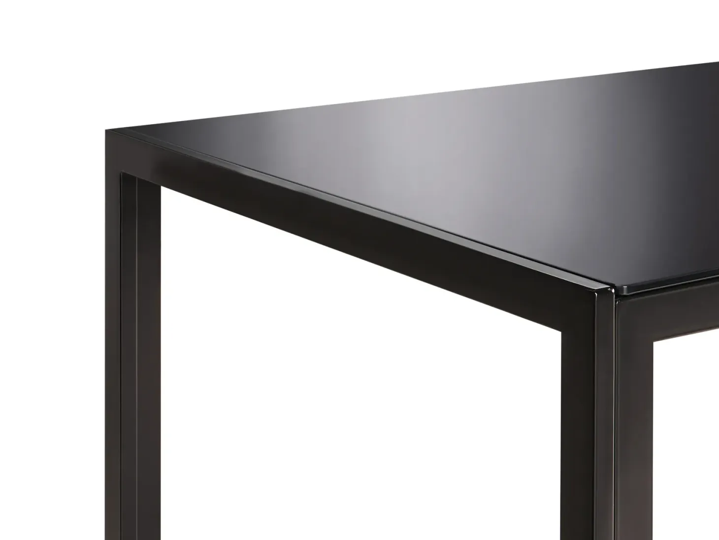 Spisebord LAVOS Sort 120 cm 80 cm Hærdet glas