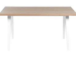 Spisebord LENISTER Brun/hvid 150 cm 90 cm