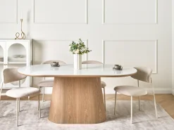 Spisebord LOCKHART Lys ask 180 cm 90 cm