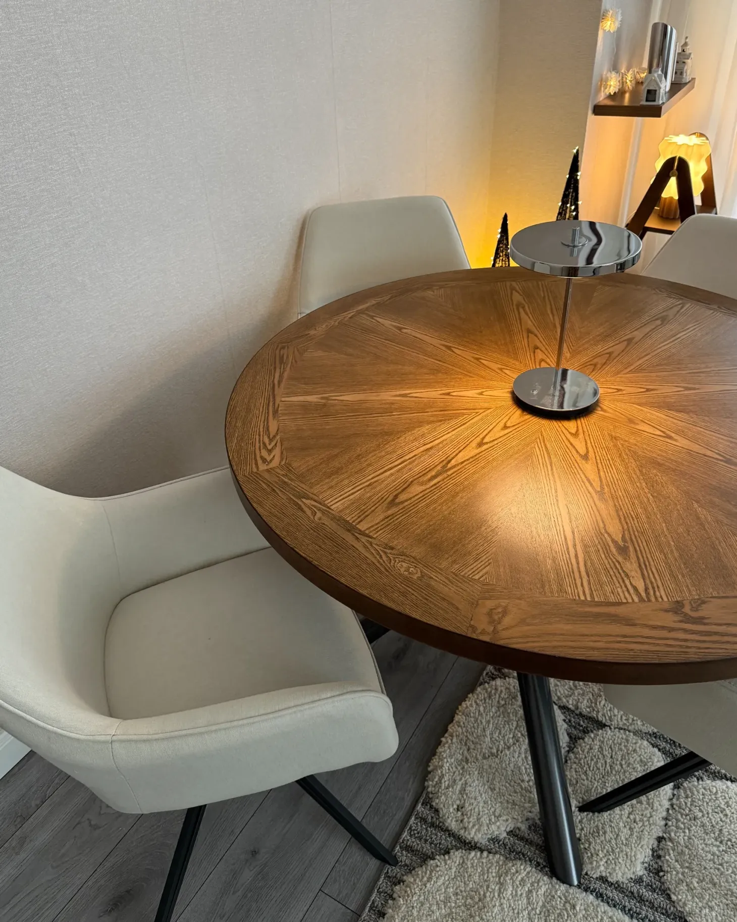 Spisebord LORENZO Brun ask 120 cm 120 cm