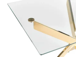 Spisebord MARAMO Guld 120 cm 70 cm Hærdet glas
