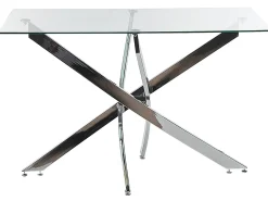Spisebord MARAMO Sølv 120 cm 70 cm Hærdet glas
