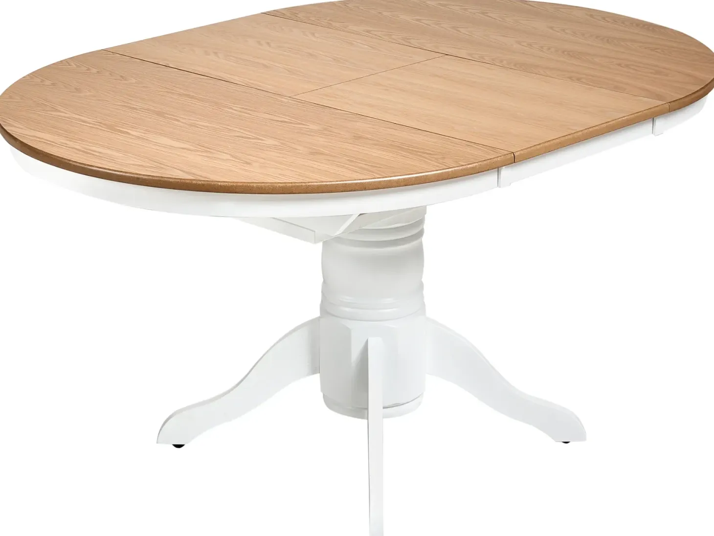 Spisebord med udtræk AKRON Lys ask 106/150 cm 106 cm Træ