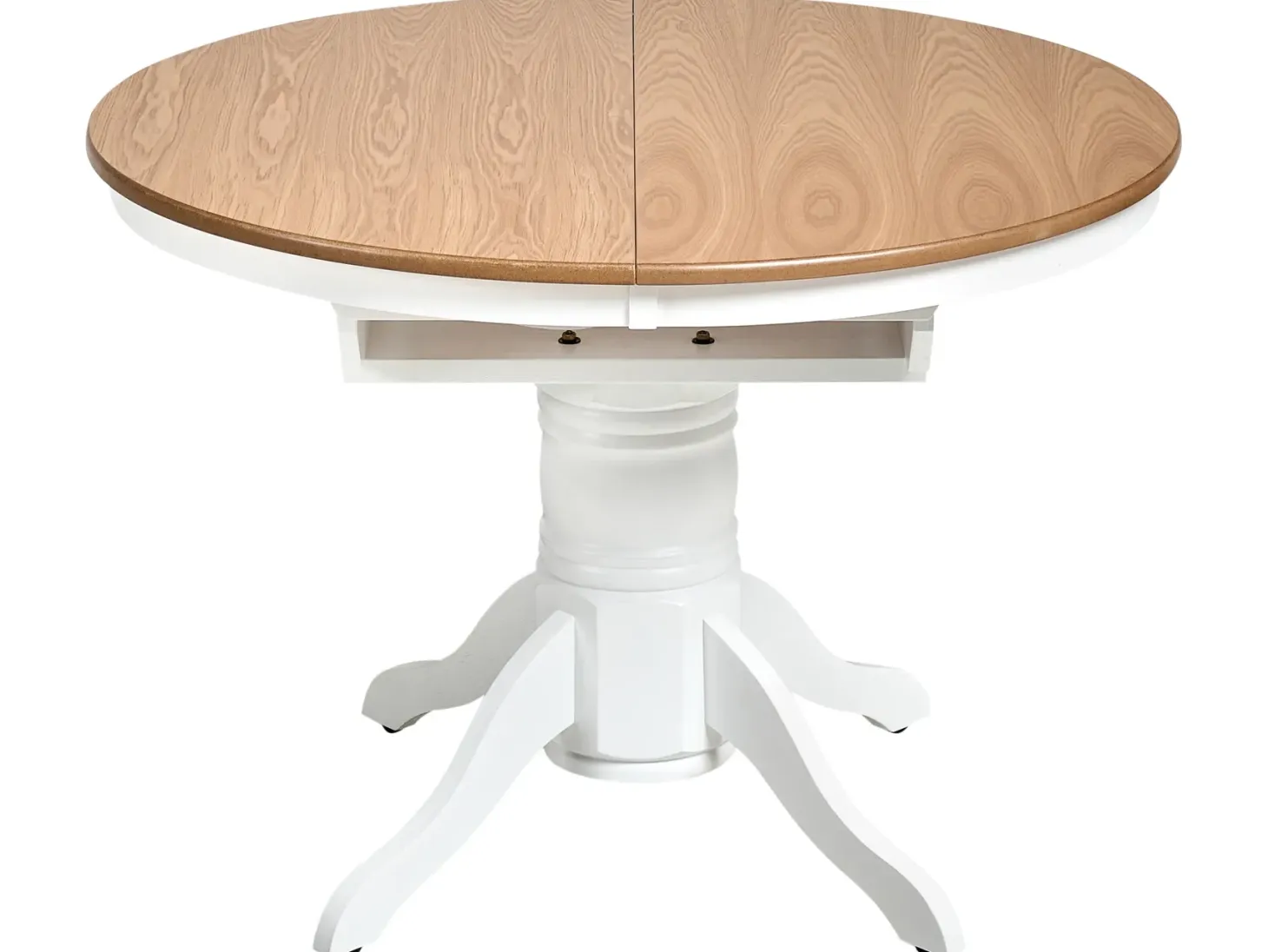 Spisebord med udtræk AKRON Lys ask 106/150 cm 106 cm Træ