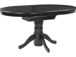 Spisebord med udtræk AKRON Sort 106/150 cm 106 cm