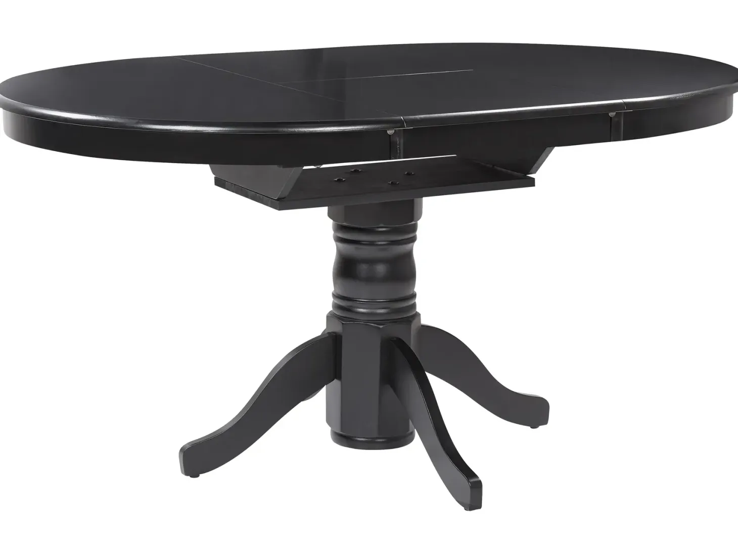 Spisebord med udtræk AKRON Sort 106/150 cm 106 cm