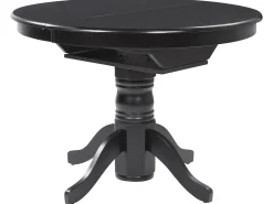 Spisebord med udtræk AKRON Sort 106/150 cm 106 cm
