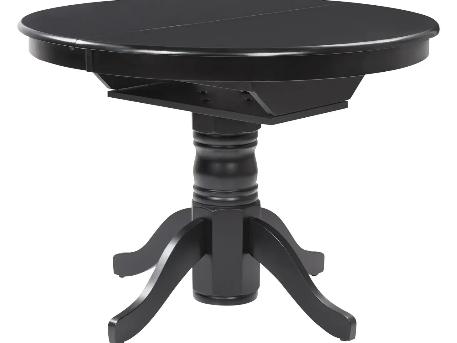 Spisebord med udtræk AKRON Sort 106/150 cm 106 cm