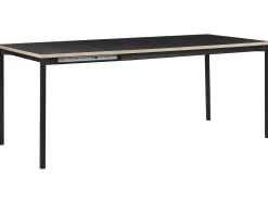 Spisebord med udtræk AVIS Sort 140/190 cm 90 cm