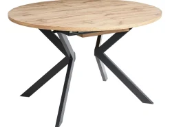 Spisebord med udtræk CARLEA Lysebrun 120/160 cm 120 cm