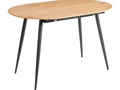 Spisebord med udtræk CLAVET Lysebrun 120/160 cm 80 cm