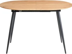 Spisebord med udtræk CLAVET Lysebrun 120/160 cm 80 cm