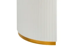Spisebord med udtræk DULVERTON Hvid 160/200 cm 90 cm