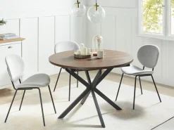 Spisebord med udtræk FRIONA Mørkebrun 110/140 cm 110 cm
