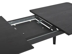 Spisebord med udtræk IRVINGTON Sort 160/200 cm 90 cm