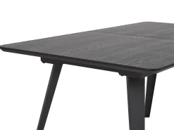 Spisebord med udtræk IRVINGTON Sort 160/200 cm 90 cm