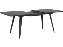 Spisebord med udtræk IRVINGTON Sort 160/200 cm 90 cm