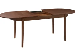 Spisebord med udtræk LARTO Mørk ask 180/220 cm 90 cm