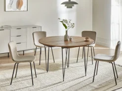 Spisebord med udtræk LOUISE Brun 120/160 cm 120 cm