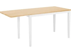 Spisebord med udtræk LOUISIANA Lysebrun 120/160 cm 75 cm Træ