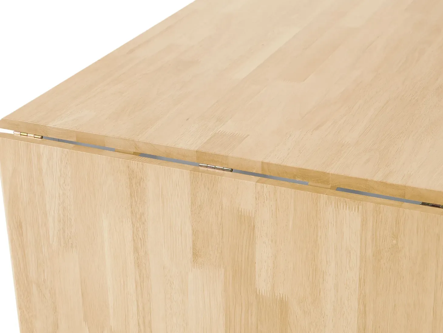 Spisebord med udtræk LOUISIANA Lysebrun 120/160 cm 75 cm Træ