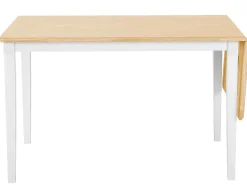 Spisebord med udtræk LOUISIANA Lysebrun 120/160 cm 75 cm Træ