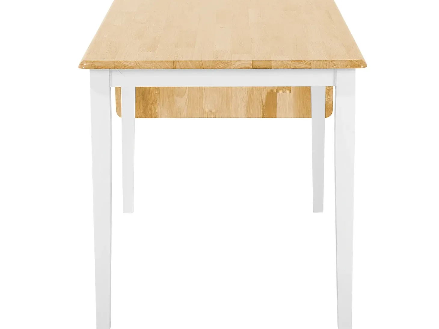 Spisebord med udtræk LOUISIANA Lysebrun 120/160 cm 75 cm Træ