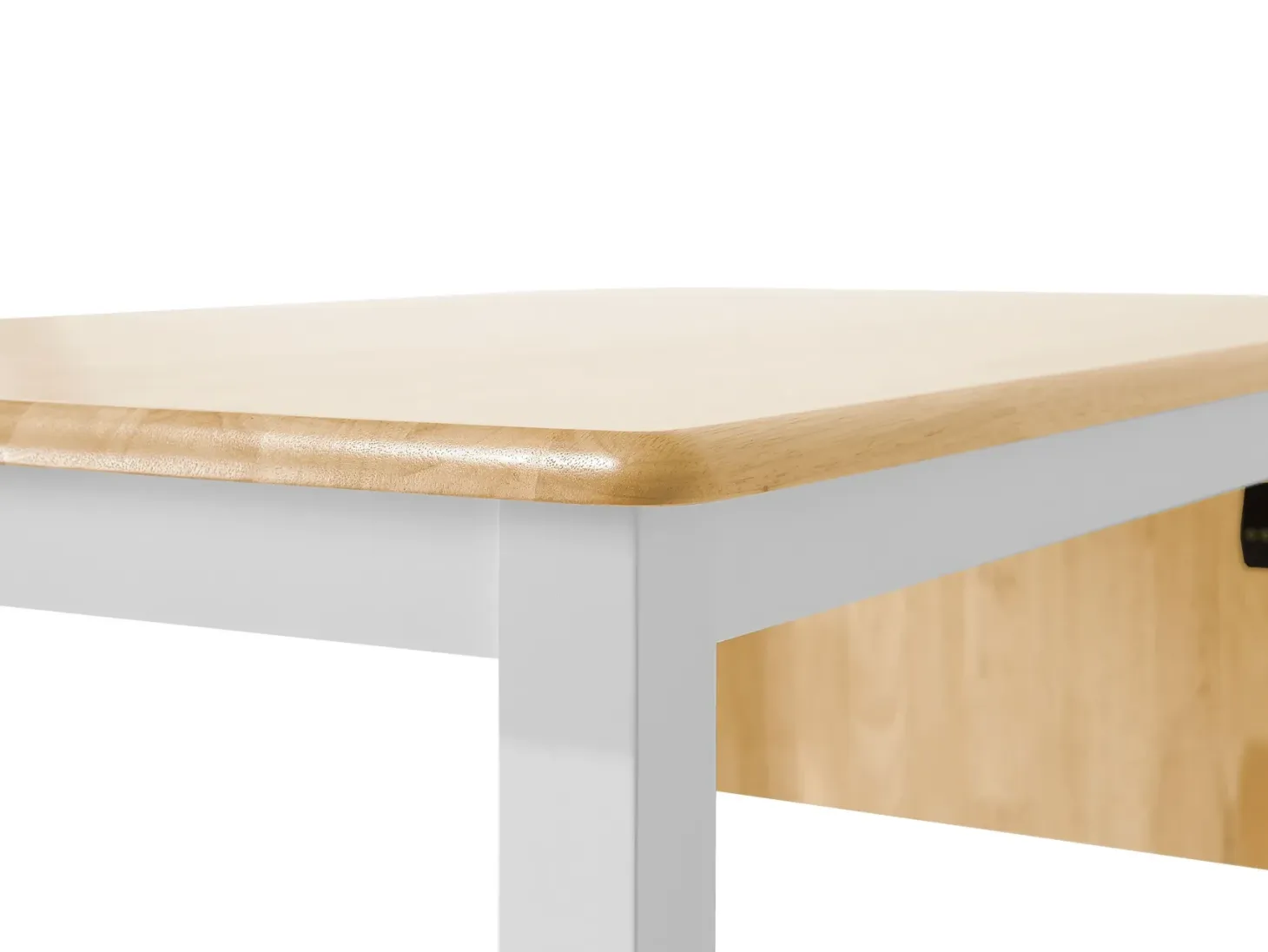 Spisebord med udtræk LOUISIANA Lysebrun 120/160 cm 75 cm Træ