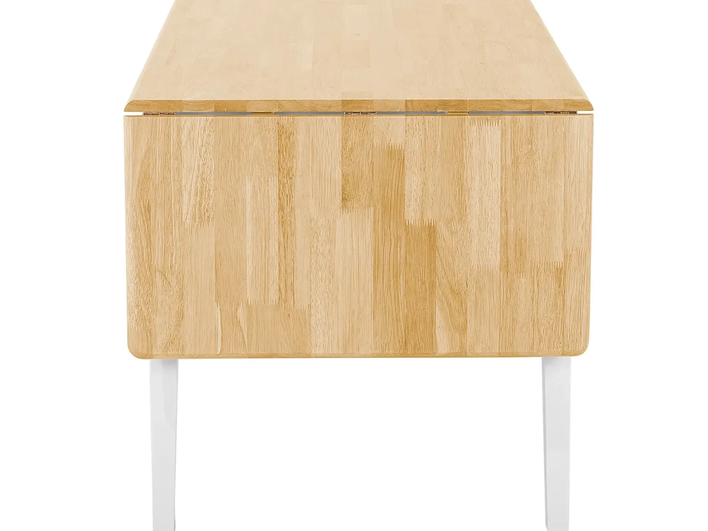 Spisebord med udtræk LOUISIANA Lysebrun 120/160 cm 75 cm Træ