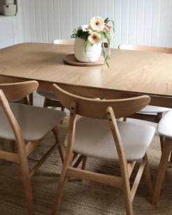 Spisebord med udtræk MADOX Lys eg 150/190 cm 90 cm