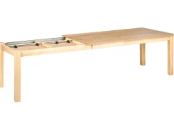 Spisebord med udtræk MADURA Lys ask 180/280 cm 100 cm