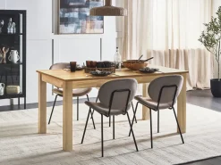 Spisebord med udtræk MADURA Naturlig ask 160/240 cm 90 cm